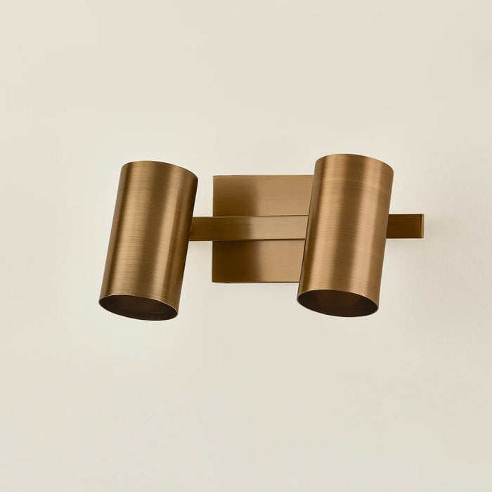 Troy B1906 Rueben 2-lt 12" Bath and Vanity - Patina Brass