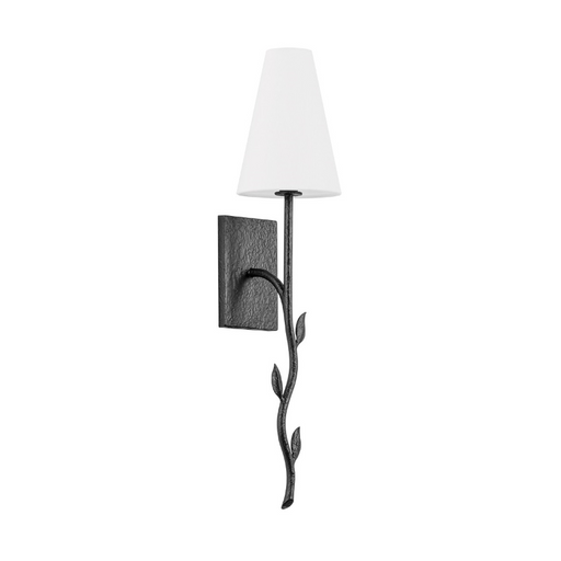 Troy B1925 Elwyn 1-lt 25" Tall Wall Sconce - Black Iron