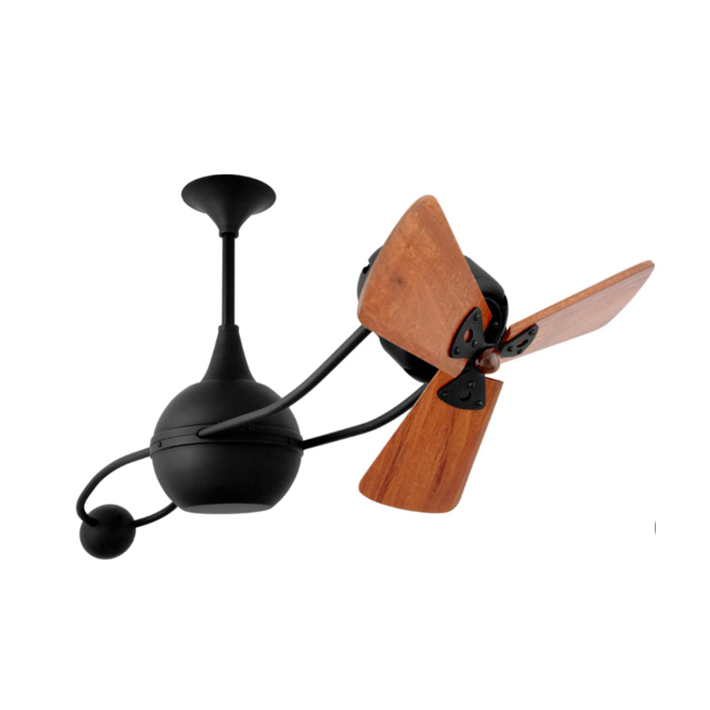 Matthews Fan Brisa 2000 40" Ceiling Fan with Wood Blades - Black