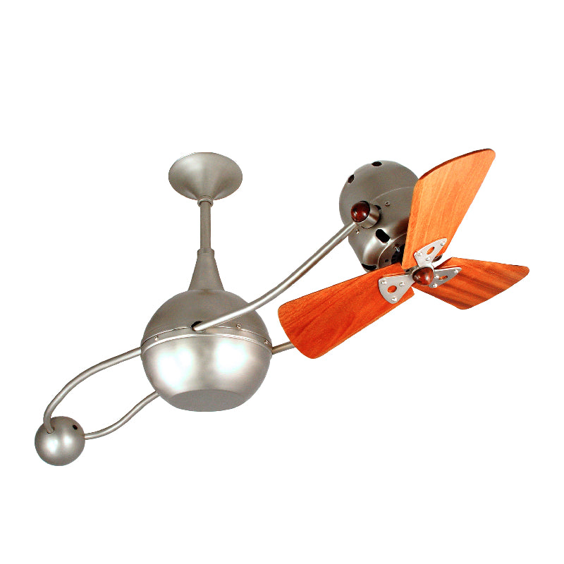 Matthews Fan Brisa 2000 40" Ceiling Fan with Wood Blades - Brushed Nickel