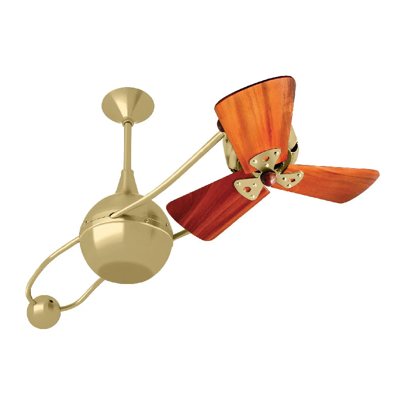 Matthews Fan Brisa 2000 40" Ceiling Fan with Wood Blades - Brushed Brass