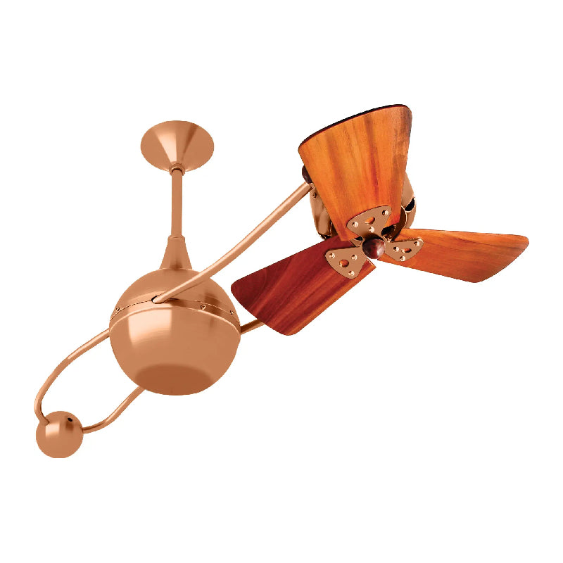 Matthews Fan Brisa 2000 40" Ceiling Fan with Wood Blades - Brushed Copper