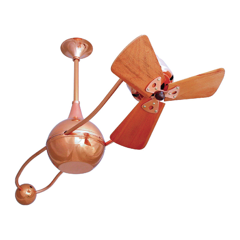 Matthews Fan Brisa 2000 40" Ceiling Fan with Wood Blades - Polished Copper