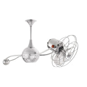 Matthews Fan Brisa 2000 39" Ceiling Fan with Decorative Cage - Polished Chrome