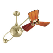 Matthews Fan Brisa 2000 40" Ceiling Fan with Wood Blades - Polished Brass