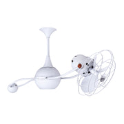 Matthews Fan Brisa 2000 39" Ceiling Fan with Decorative Cage - Gloss White