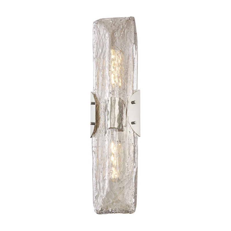 Troy B5124 Nordic 2-lt 24" Tall Wall Sconce - Polished Nickel