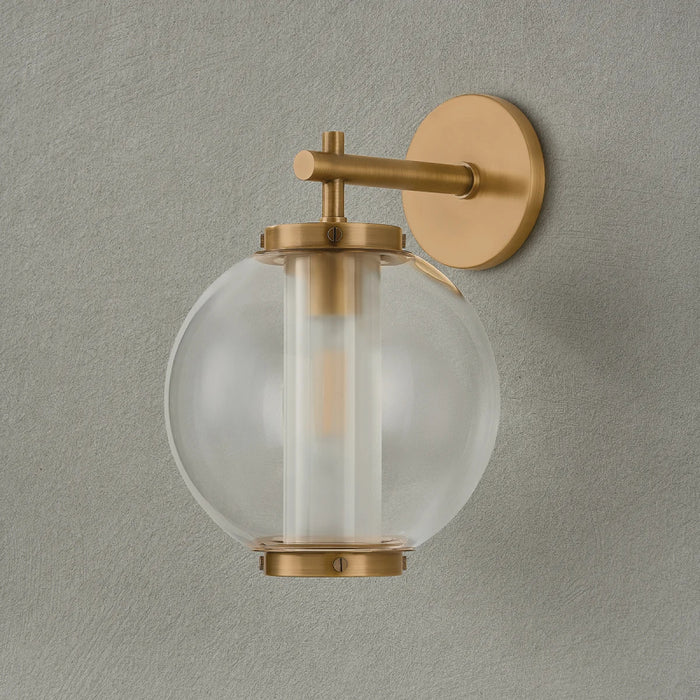 Troy B6214 Marco 1-lt 14" Tall Outdoor Wall Sconce - Patina Brass
