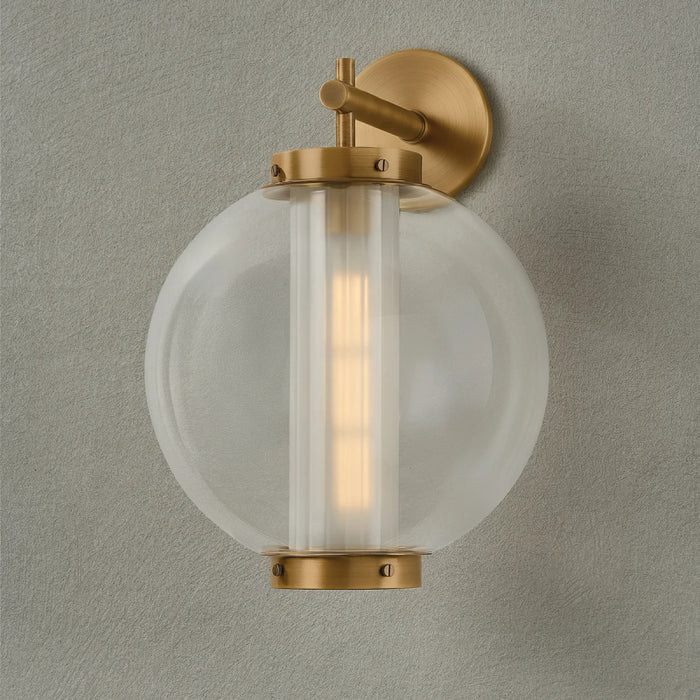 Troy B6218 Marco 1-lt 18" Tall Outdoor Wall Sconce - Patina Brass