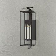 Troy B6340 Beckham 4-lt 40" Tall Outdoor Wall Sconce - Forged Iron
