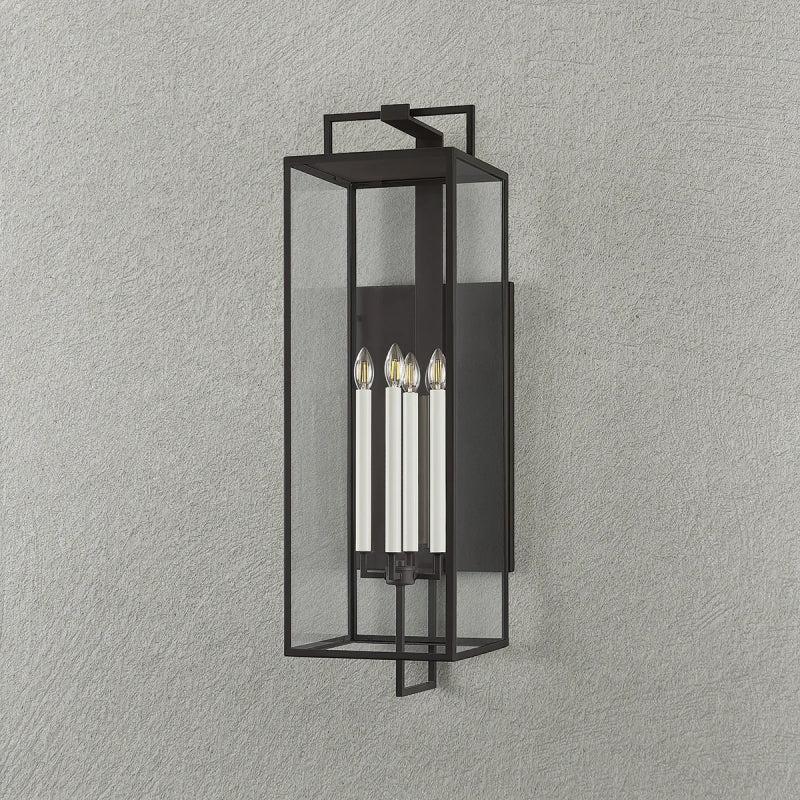 Troy B6340 Beckham 4-lt 40" Tall Outdoor Wall Sconce - Forged Iron
