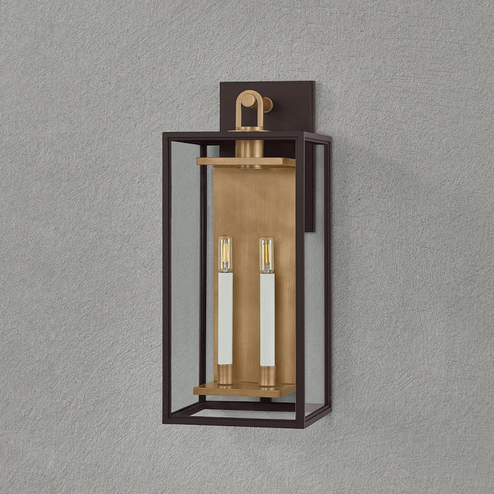 Troy B6524 Arnold 2-lt 24" Tall Outdoor Wall Sconce