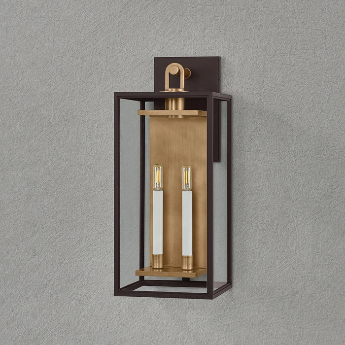 Troy B6524 Arnold 2-lt 24" Tall Outdoor Wall Sconce