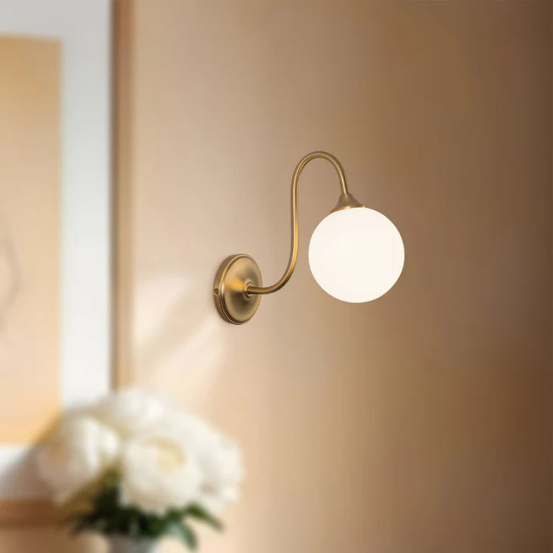 Alora Mood WV561106 Bancroft 1-lt 12" Tall LED Wall/Vanity Light - Brushed Gold