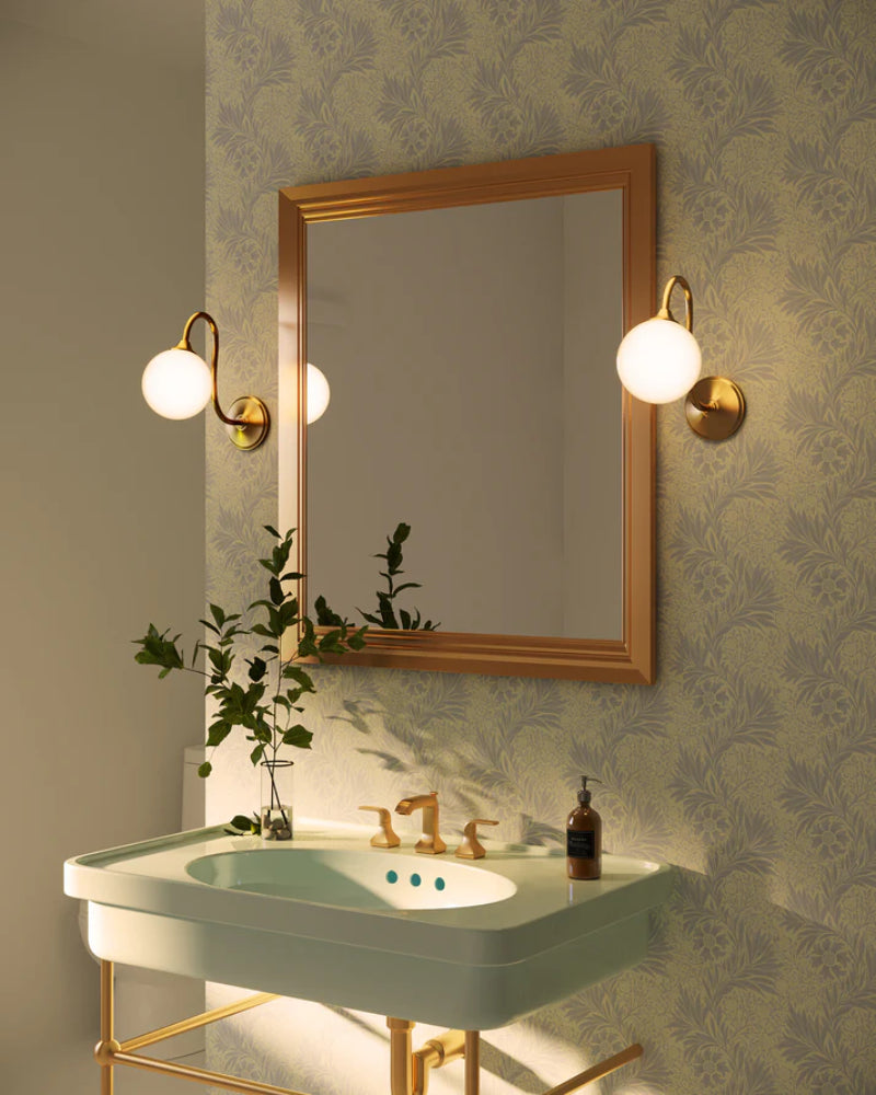 Alora Mood WV561106 Bancroft 1-lt 12" Tall LED Wall/Vanity Light - Brushed Gold
