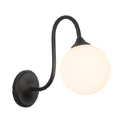 Alora Mood WV561106 Bancroft 1-lt 12" Tall LED Wall/Vanity Light - Matte Black