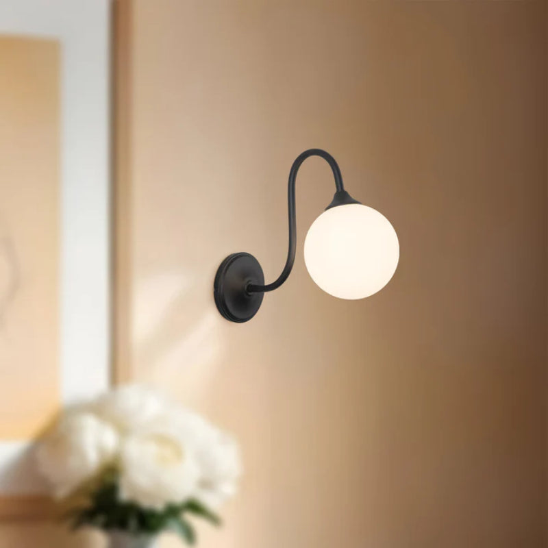 Alora Mood WV561106 Bancroft 1-lt 12" Tall LED Wall/Vanity Light - Matte Black