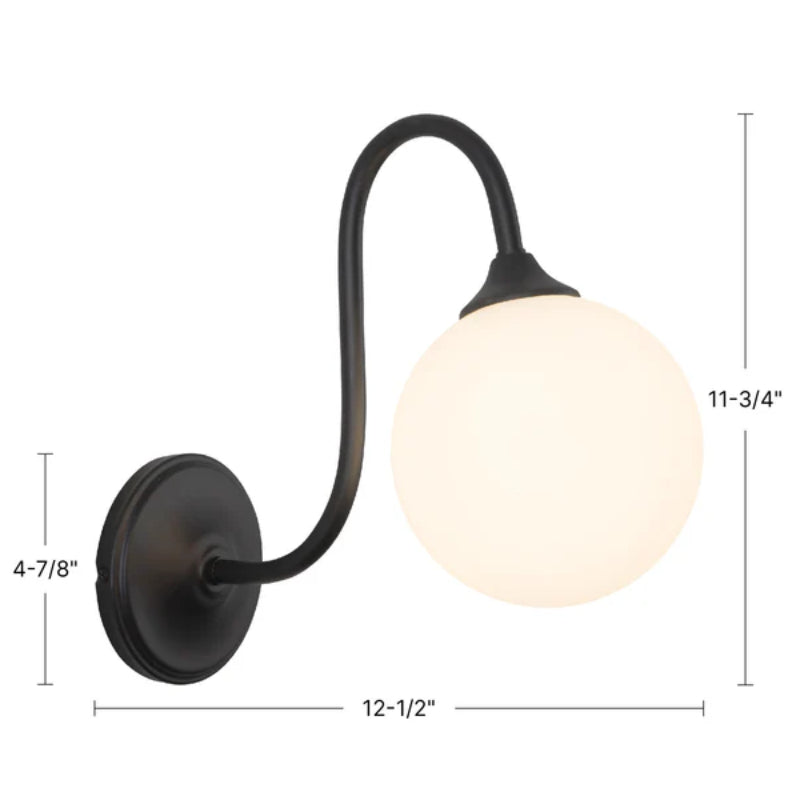 Alora Mood WV561106 Bancroft 1-lt 12" Tall LED Wall/Vanity Light