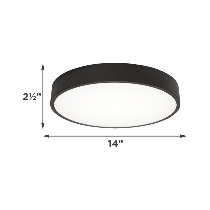AFX BAYF14LAJUD Bailey 1-lt 14" LED Flush Mount with Emergency Battery Back-Up and Motion Sensor