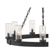 Hinkley 29208 Sawyer Large 9-lt 30" LED Outdoor Single Tier Chandelier, 12V