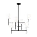 Visual Comfort BC1006 Key 6-lt 32" Large Chandelier - Midnight Black