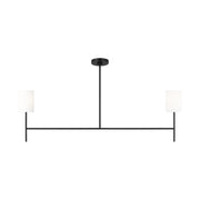 Visual Comfort BC1012 Key 2-lt 52" Medium Linear Chandelier - Midnight Black