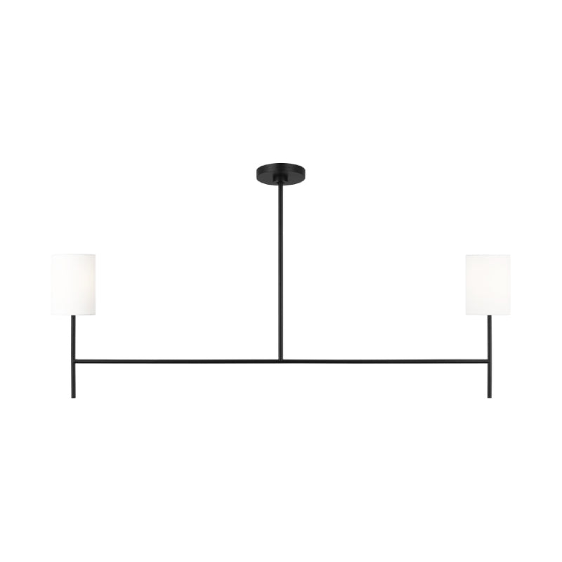 Visual Comfort BC1012 Key 2-lt 52" Medium Linear Chandelier - Midnight Black
