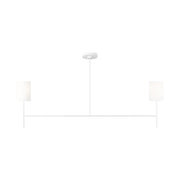 Visual Comfort BC1012 Key 2-lt 52" Medium Linear Chandelier - Matte White