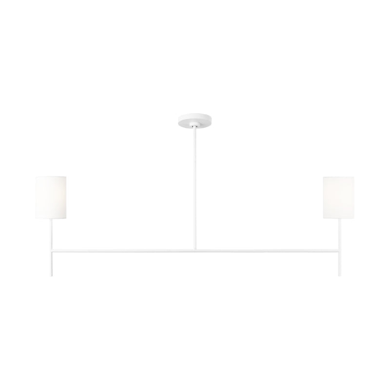 Visual Comfort BC1012 Key 2-lt 52" Medium Linear Chandelier - Matte White