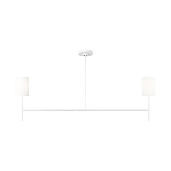 Visual Comfort BC1012 Key 2-lt 52" Medium Linear Chandelier - Matte White