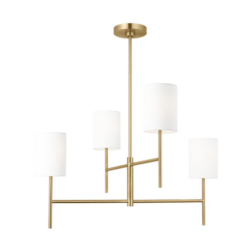 Visual Comfort BC1024 Key 4-lt 32" Medium Chandelier - Burnished Brass