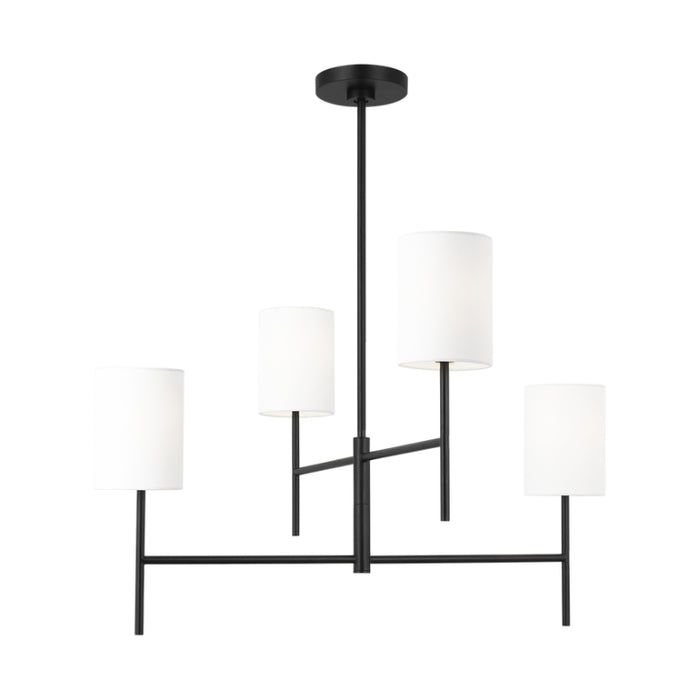 Visual Comfort BC1024 Key 4-lt 32" Medium Chandelier - Midnight Black