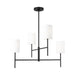 Visual Comfort BC1024 Key 4-lt 32" Medium Chandelier - Midnight Black