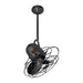 Matthews Fan Bianca Direcional 13" Ceiling Fan with Decorative Cage - Black Nickel