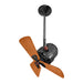 Matthews Fan Bianca Direcional 16" Ceiling Fan with Wood Blades - Black Nickel