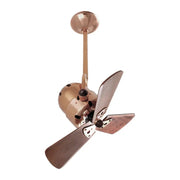 Matthews Fan Bianca Direcional 16" Ceiling Fan with Wood Blades - Polished Copper