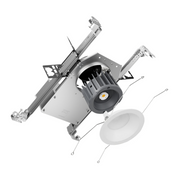 DMF C Series 4" LED Round New Construction Downlight w/ Emergency Remote Test Switch, 2000lm