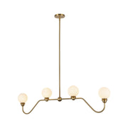 Alora Mood LP408148 Beckett 4-lt 49" Pendant-Brushed Gold