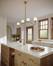 Alora Mood LP408148 Beckett 4-lt 49" Pendant-Brushed Gold