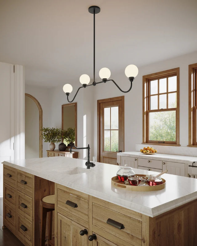 Alora Mood LP408148 Beckett 4-lt 49" Pendant-Matte Black