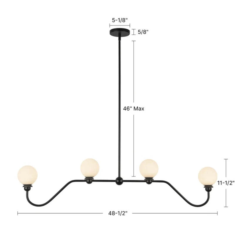 Alora Mood LP408148 Beckett 4-lt 49" Pendant