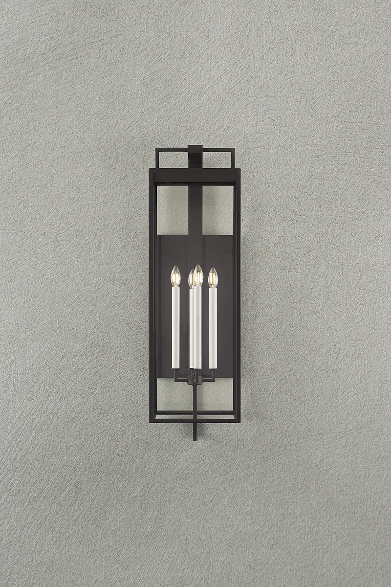 Troy B6340 Beckham 4-lt 40" Tall Outdoor Wall Sconce - Forged Iron