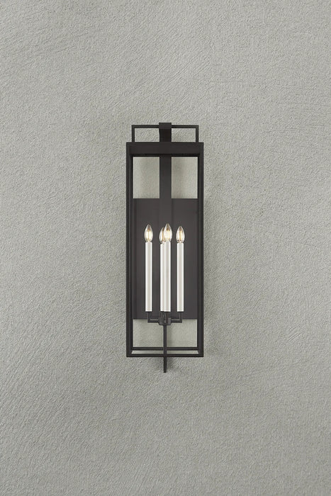 Troy B6340 Beckham 4-lt 40" Tall Outdoor Wall Sconce - Forged Iron
