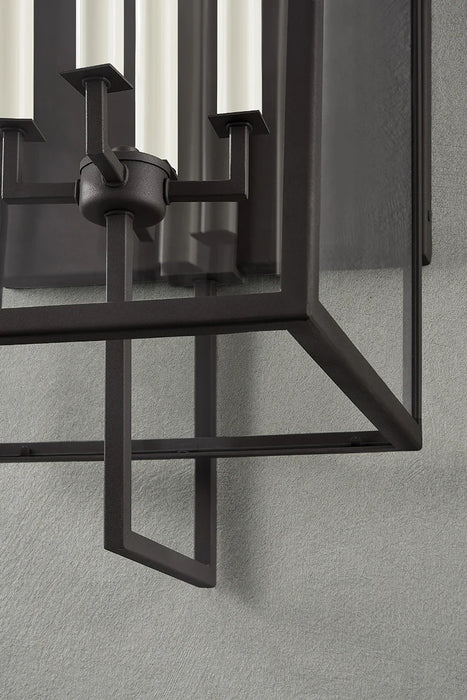 Troy B6340 Beckham 4-lt 40" Tall Outdoor Wall Sconce - Forged Iron