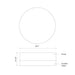 Kuzco FM3511-5CCT Bedford 11" LED Flush Mount, 5CCT Selectable