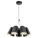 Kuzco CH21120 Bell 7-lt 19" LED Chandelier - Glossy Black
