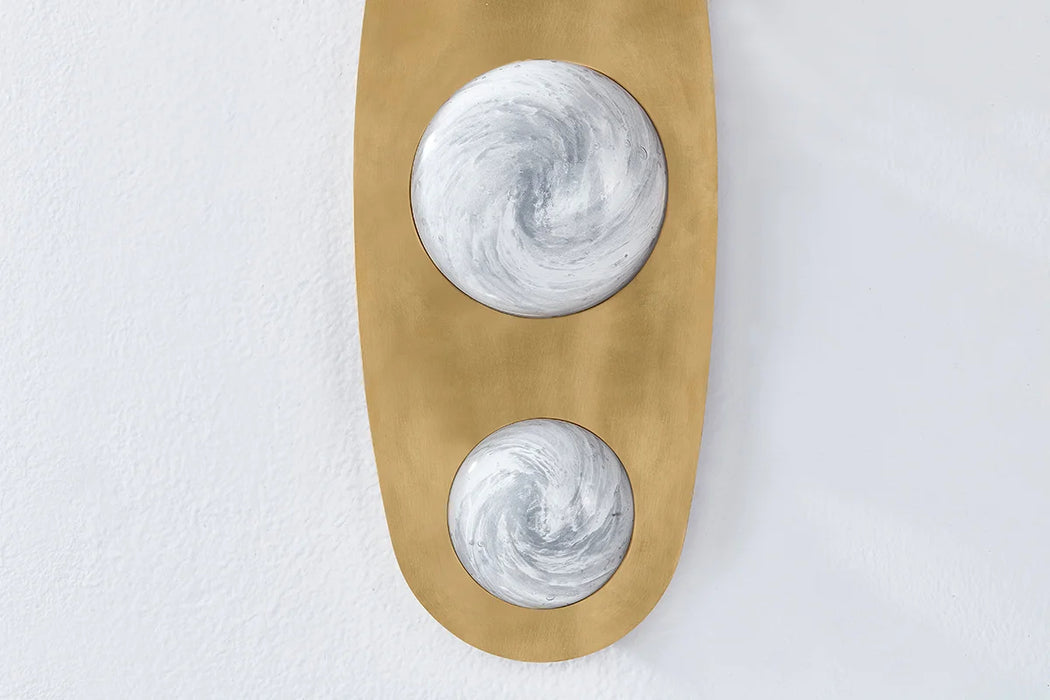 Corbett 472-03 Bezel 3-lt 18" Tall LED Wall Sconce