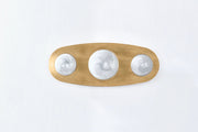 Corbett 472-03 Bezel 3-lt 18" Tall LED Wall Sconce