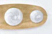 Corbett 472-03 Bezel 3-lt 18" Tall LED Wall Sconce