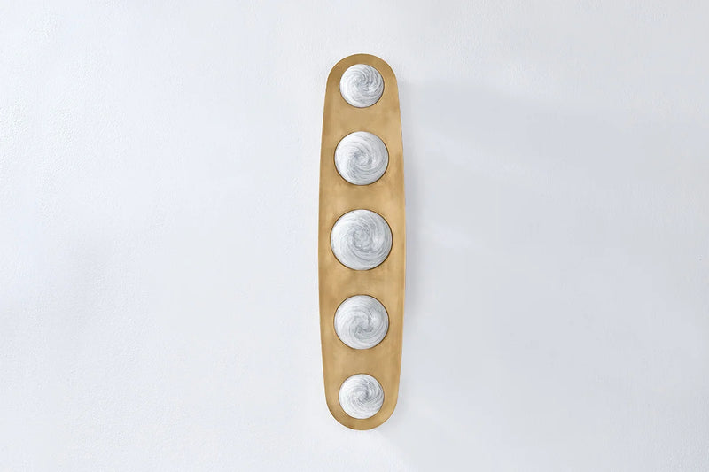 Corbett 472-05 Bezel 5-lt 31" Tall LED Wall Sconce